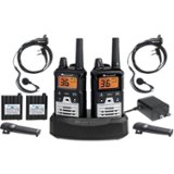 Midland - X-TALKER 40-Mile, 22-Channel FRS/GMRS 2-Way Radios (Pair) - Silver/Black