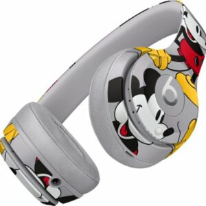 Geek Squad Certified Refurbished Beats Solo³ Wireless Headphones - Mickey's 90th Anniversary Edition - Gray