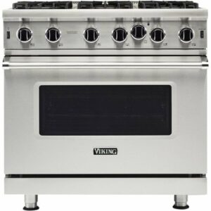 Viking - Professional 5 Series 5.1 Cu. Ft. Freestanding Gas Convection Range - Stainless Steel