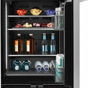 JennAir - NOIR 5.0 Cu. Ft. Built-In Mini Fridge - Stainless Steel