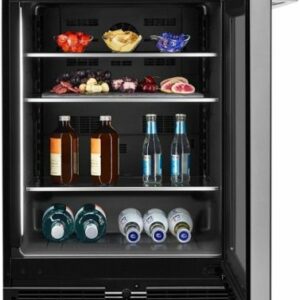 JennAir - NOIR 5.2 Cu. Ft. Built-In Mini Fridge - Stainless Steel