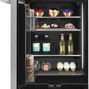 JennAir - RISE 5 Cu. Ft. Built-In Mini Fridge - Stainless Steel