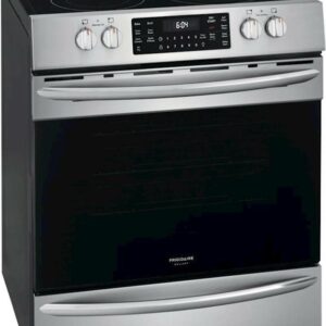 Frigidaire - Gallery 5.4 Cu. Ft. Freestanding Electric Air Fry Range with Self and Steam Clean - Stainless Steel