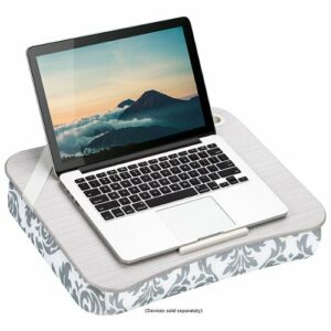 LapGear - Designer Lap Desk for 15.6" Laptop - Gray Damask