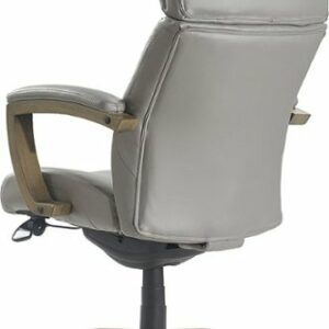 La-Z-Boy - Greyson Modern Faux Leather Executive Chair - Gray