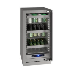 U-Line - 5 Class 100-Can Beverage Cooler - Custom Panel Ready