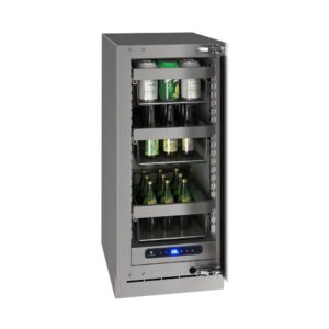 U-Line - 5 Class 72-Can Beverage Cooler - Stainless Steel