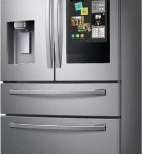 Samsung - 27.7 cu. ft. 4-Door French Door Smart Refrigerator with Family Hub - Stainless Steel