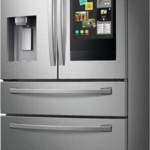 Samsung - 27.7 cu. ft. 4-Door French Door Smart Refrigerator with Family Hub - Stainless Steel