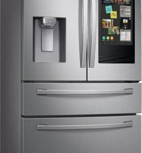 Samsung - 27.7 cu. ft. 4-Door French Door Smart Refrigerator with Family Hub - Stainless Steel