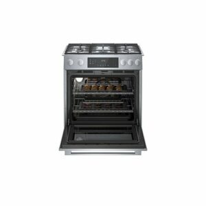 Bosch - 800 Series 4.8 Cu. Ft. Self-Cleaning Slide-In Gas Convection Range - Stainless Steel