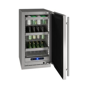 U-Line - 5 Class 100-Can Beverage Cooler - Stainless Steel