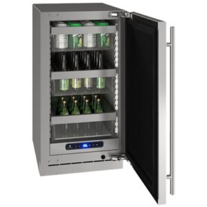 U-Line - 5 Class 100-Can Beverage Cooler - Stainless Steel