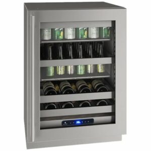 U-Line - 5 Class 14-Bottle Wine Refrigerator - Stainless Steel