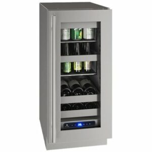 U-Line - 5 Class 8-Bottle Wine Refrigerator - Stainless Steel