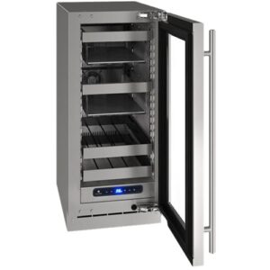 U-Line - 5 Class 8-Bottle Wine Refrigerator - Stainless Steel