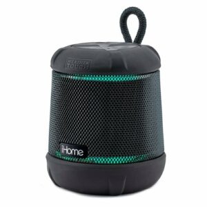 iHome - PlayTough L - Bluetooth Rechargeable Waterproof Portable Speaker with 20-Hour Mega Battery and Color Changing Lighting - Black