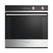 Fisher & Paykel - Contemporary 23.5" Built-In Single Electric Wall Oven - Brushed Stainless Steel/Black Glass