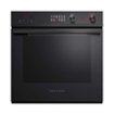 Fisher & Paykel - Contemporary 23.5" Built-In Single Electric Convection Wall Oven - Black Glass