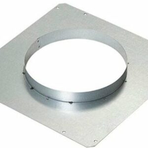 Zephyr - Front Panel Rough-In Plate with 8 in. Round for Lift Downdraft - Silver