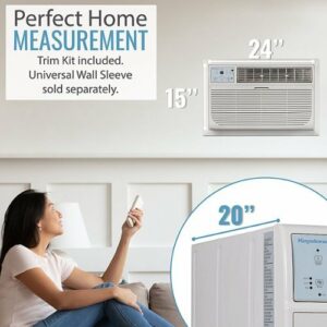 Keystone - 550 Sq. Ft. 12,000 BTU Through-the-Wall Air Conditioner - White