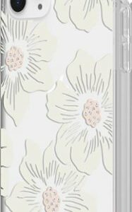 kate spade new york - Protective Hard Shell Case for Apple® iPhone® 11 Pro - Cream With Stones/Hollyhock Floral Clear