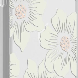 kate spade new york - Protective Hard Shell Case for Apple® iPhone® 11 - Cream With Stones/Hollyhock Floral Clear