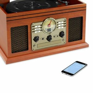 Victrola - Bluetooth Stereo Audio System - Mahogany