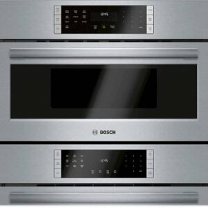 Bosch - 800 Series 30" Built-In Electric Convection Combination Wall Oven with Speed Microwave and Wifi - Stainless Steel