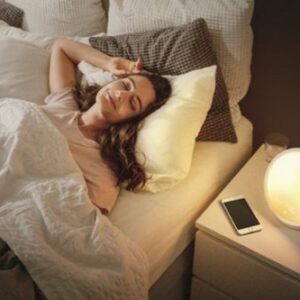 Philips - SmartSleep Connected Sleep and Wake-Up Light Therapy Lamp - White