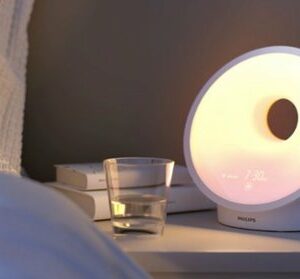 Philips - SmartSleep Connected Sleep and Wake-Up Light Therapy Lamp - White