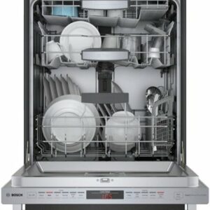 Bosch - 800 Series 24" Top Control Built-In Stainless Steel Tub Dishwasher with 3rd Rack and CrystalDry, 40 dBa - Stainless Steel