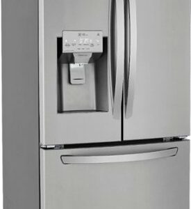 LG - 24.5 Cu. Ft. French Door Smart Refrigerator with External Tall Ice and Water - Stainless Steel