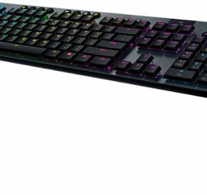 Logitech - G915 LIGHTSPEED Full-size Wireless Mechanical GL Clicky Switch Gaming Keyboard with RGB Backlighting - Black