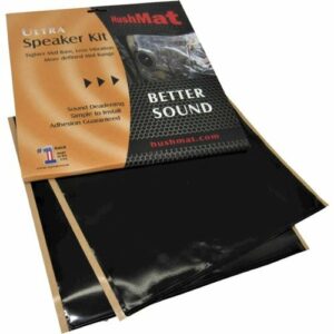 HushMat - Speaker Sound-Damping Kit, 1.4 Sq. Ft. - Stealth Black Foil