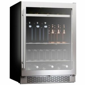 Zephyr - Presrv 24 in. 7-Bottle and 112 Can Single Zone Beverage Cooler - Silver