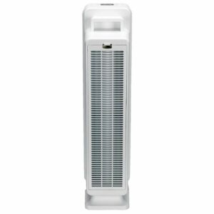 GermGuardian - Elite Tower Air Purifier with True HEPA Pure Filter and UV-C Light for 870 Sq. Ft Rooms - Crystal White