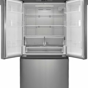 Insignia™ - 20.9 Cu. Ft. French Door Counter-Depth Refrigerator - Stainless Steel