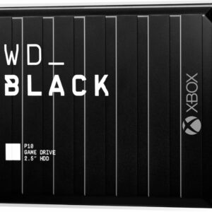 WD - BLACK P10 Game Drive for Xbox 5TB External USB 3.2 Gen 1 Portable Hard Drive - Black With White Trim