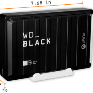 WD - BLACK D10 Game Drive for Xbox 12TB External USB 3.2 Gen 1 Portable Hard Drive - Black