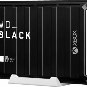 WD - BLACK D10 Game Drive for Xbox 12TB External USB 3.2 Gen 1 Portable Hard Drive - Black