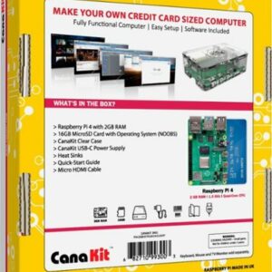 CanaKit - Raspberry Pi 4 2GB Starter Kit - Clear