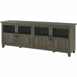 Walker Edison - Tall Split Door TV Stand for Most TVs up to 78" - Slate Grey