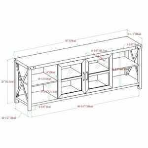 Walker Edison - Farmhouse TV Stand Cabinet for Most TVs Up to 78" - White Oak