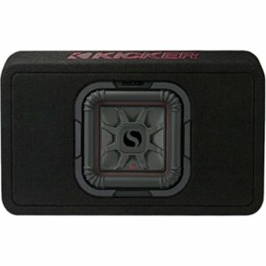 KICKER - Solo-Baric L7T 8" Single-Voice-Coil 2-Ohm Loaded Subwoofer Enclosure - Black