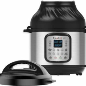 Instant Pot - 8 Quart Duo Crisp 11-in-1 Electric Pressure Cooker with Air Fryer - Stainless Steel/Silver