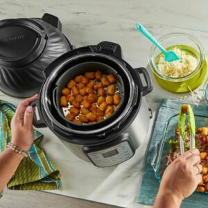 Instant Pot - 8 Quart Duo Crisp 11-in-1 Electric Pressure Cooker with Air Fryer - Stainless Steel/Silver