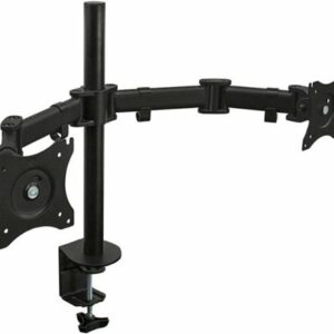 Mount-It! - Full Motion Dual Monitor Desk Mount - Black