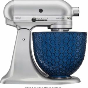 KitchenAid - 5 Quart Ceramic Bowl - KSM2CB5 - Blue Mermaid Lace