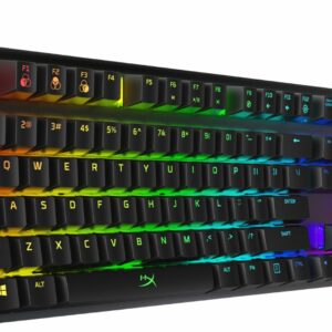 HyperX - Alloy Origins Full-size Wired Mechanical Red Switch Gaming Keyboard with RGB Back Lighting - Black